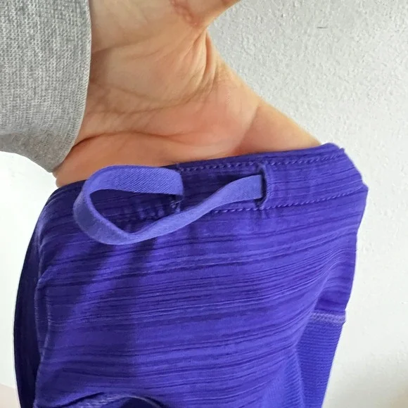 Athleta Swagger Skort Sz Large Tennis Skirt Purple Ruffle Sporty Athletic - Picture 9 of 9